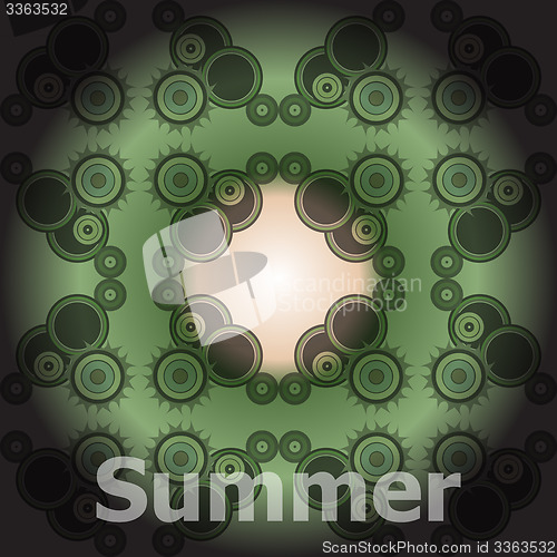 Image of Summer Words on abstract Backgrounds