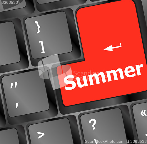 Image of Button SUMMER on computer keyboard