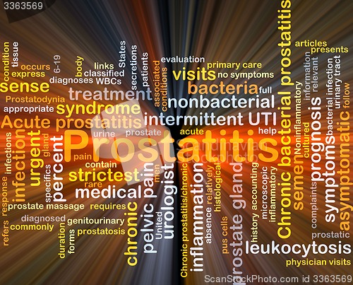 Image of Prostatitis background concept glowing