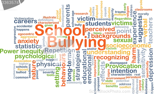 Image of School bullying background concept