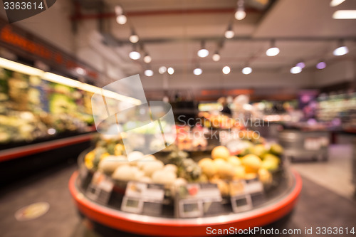 Image of Fruits in grocery store