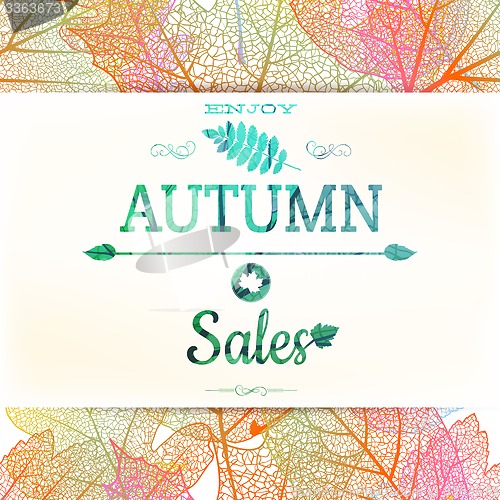 Image of Autumn sale. EPS 10