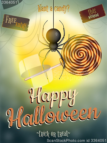 Image of Halloween poster for holiday. EPS 10