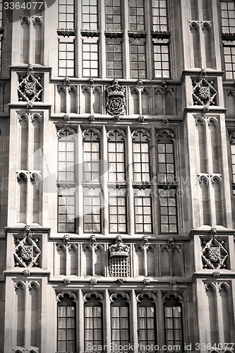 Image of old in london  historical    parliament glass  window    structu