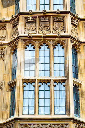 Image of old in london  historical      window    structure and  reflex