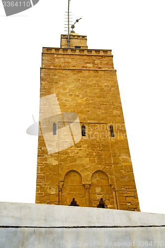 Image of  muslim   in   mosque  the history  symbol morocco   