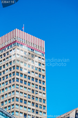 Image of windows in the city of   skyscraper  building