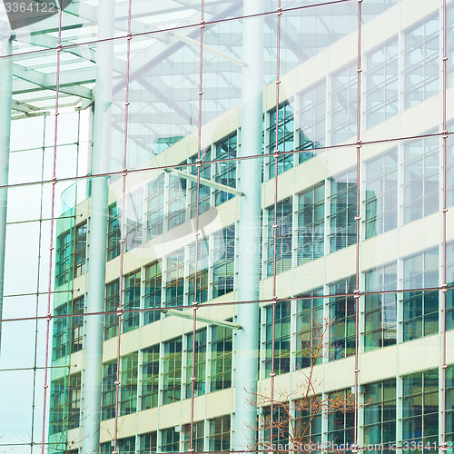 Image of windows in the city of london home and office   skyscraper  buil