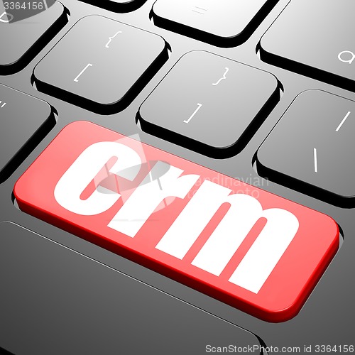 Image of Keyboard with CRM text