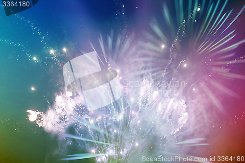 Image of bright multicolor fireworks