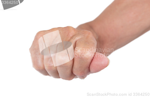 Image of Hand of an old woman