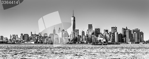 Image of New York City Manhattan downtown skyline