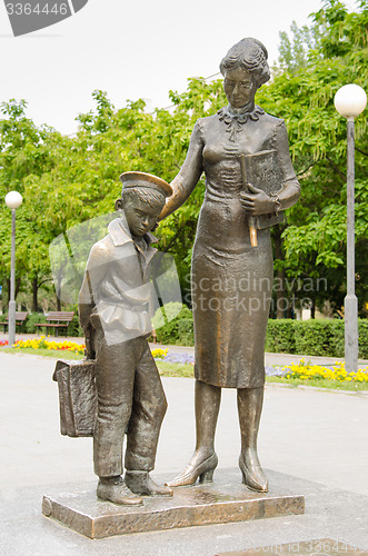 Image of The monument to the first teacher Volgograd