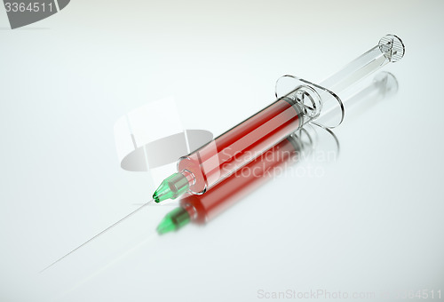 Image of Close up of Medical squirt or syringe 