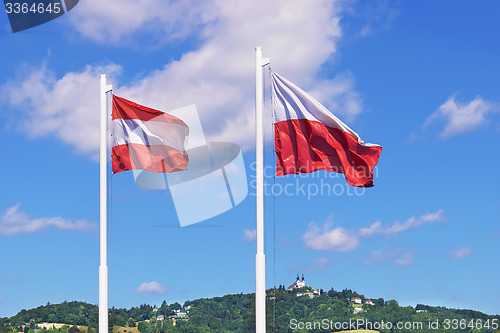 Image of Austria flags Linz