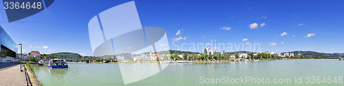 Image of Panorama of Linz with Danube