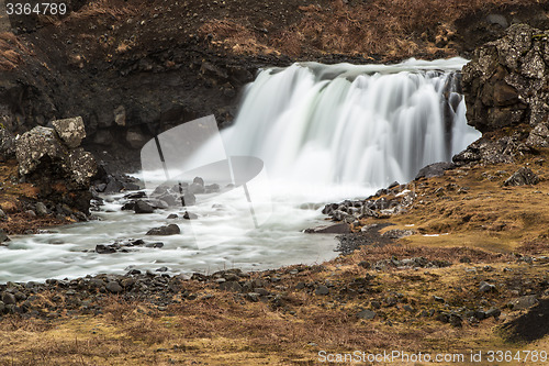 Image of Beautiful waterfall in a long time exposure