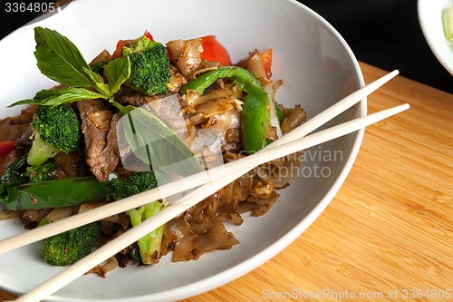 Image of Drunken Noodle Thai Dish