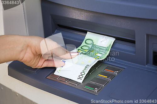 Image of Withdrawal money out of ATM