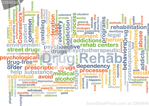 Image of Drug rehab background concept