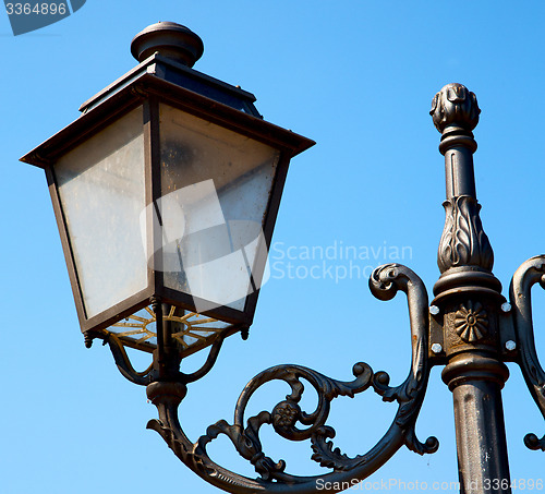 Image of europe in the sky of italy lantern and abstract illumination