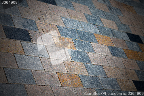 Image of brick in london   the    abstract    texture of a ancien wall an