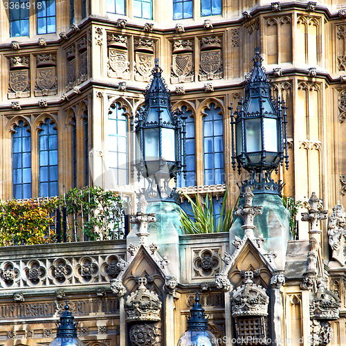 Image of europe in the wall of london lantern and abstract illumination