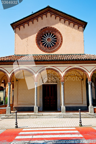 Image of beautiful old architecture in italy europe milan  