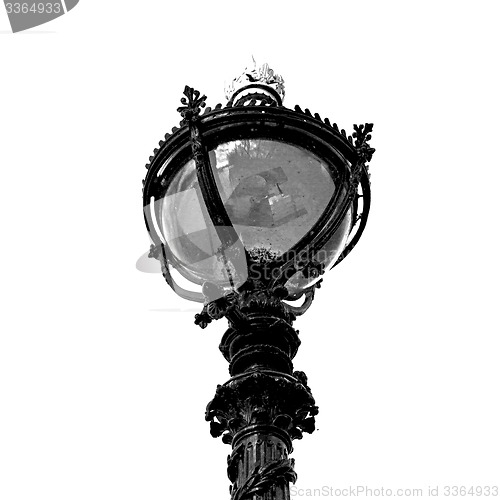 Image of europe in the sky of london lantern and abstract illumination