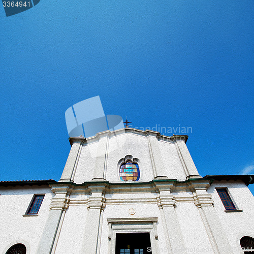 Image of old architecture in italy europe milan religion and sunlight