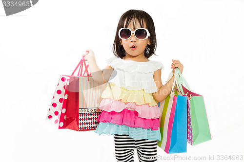 Image of Asian Kid with shopping bag