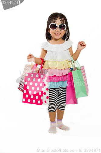 Image of Asian Kid with shopping bag