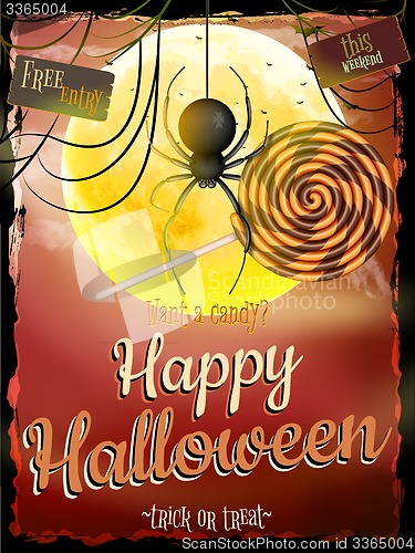 Image of Halloween poster for holiday. EPS 10