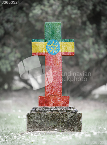 Image of Gravestone in the cemetery - Ethiopia