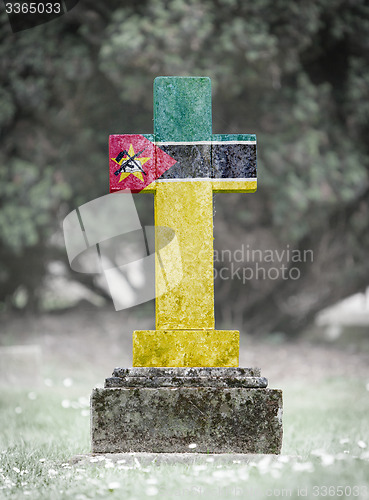 Image of Gravestone in the cemetery - Mozambique