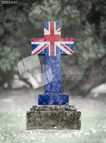 Image of Gravestone in the cemetery - New Zealand