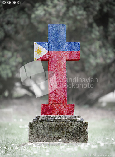 Image of Gravestone in the cemetery - Philippines