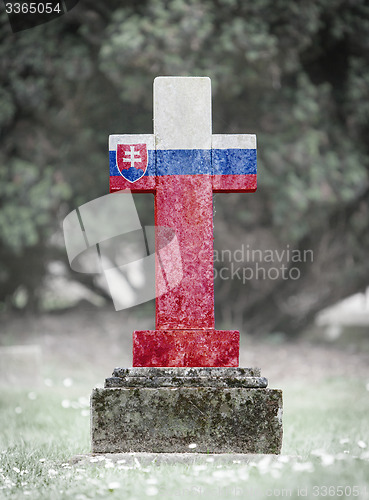 Image of Gravestone in the cemetery - Slovakia