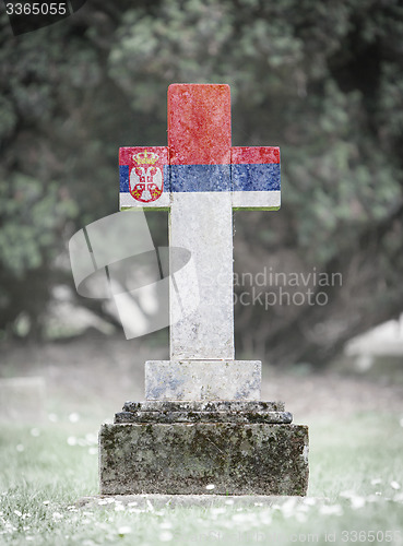 Image of Gravestone in the cemetery - Serbia
