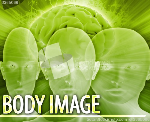 Image of Body image Abstract concept digital illustration