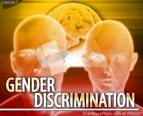 Image of Gender discrimination Abstract concept digital illustration