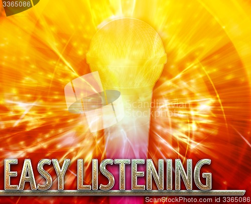 Image of Easy Listening musc abstract concept digital illustration