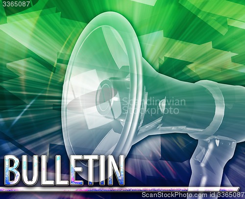 Image of Bulletin Abstract concept digital illustration