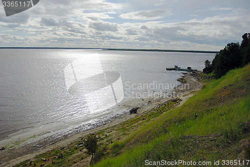 Image of Ob, major river in western Siberia, Russia