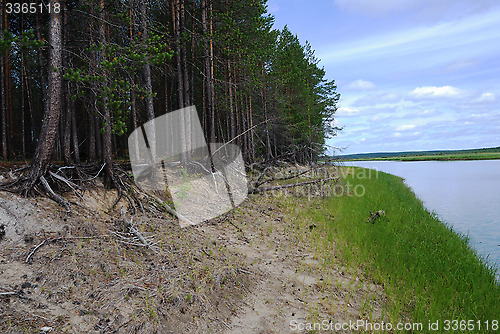 Image of river in Siberia, Russia