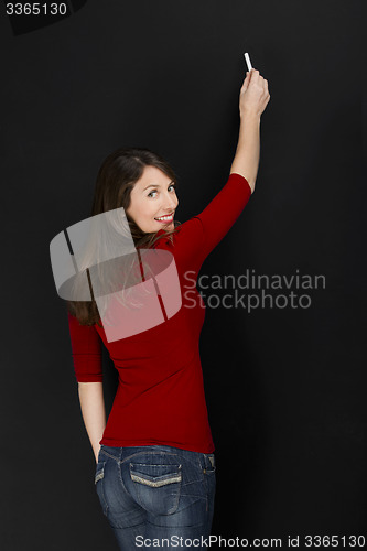 Image of Beautiful young student