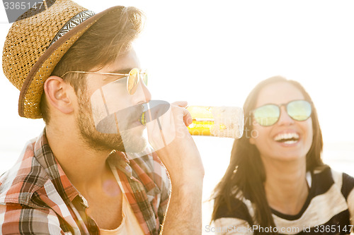 Image of Couple having great time together