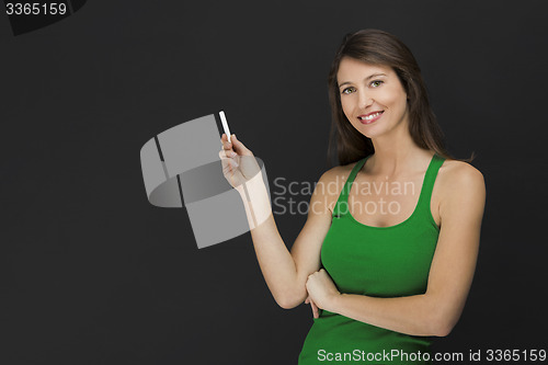 Image of Beautiful young student