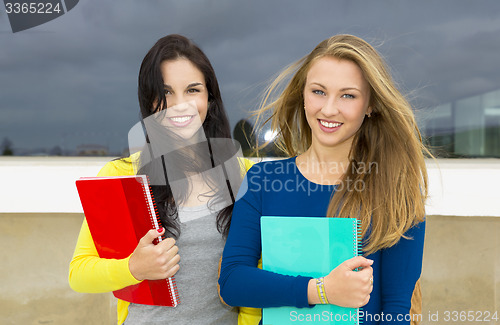 Image of Beautiful and happy students