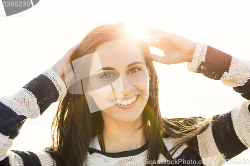 Image of Beautiful latin young woman